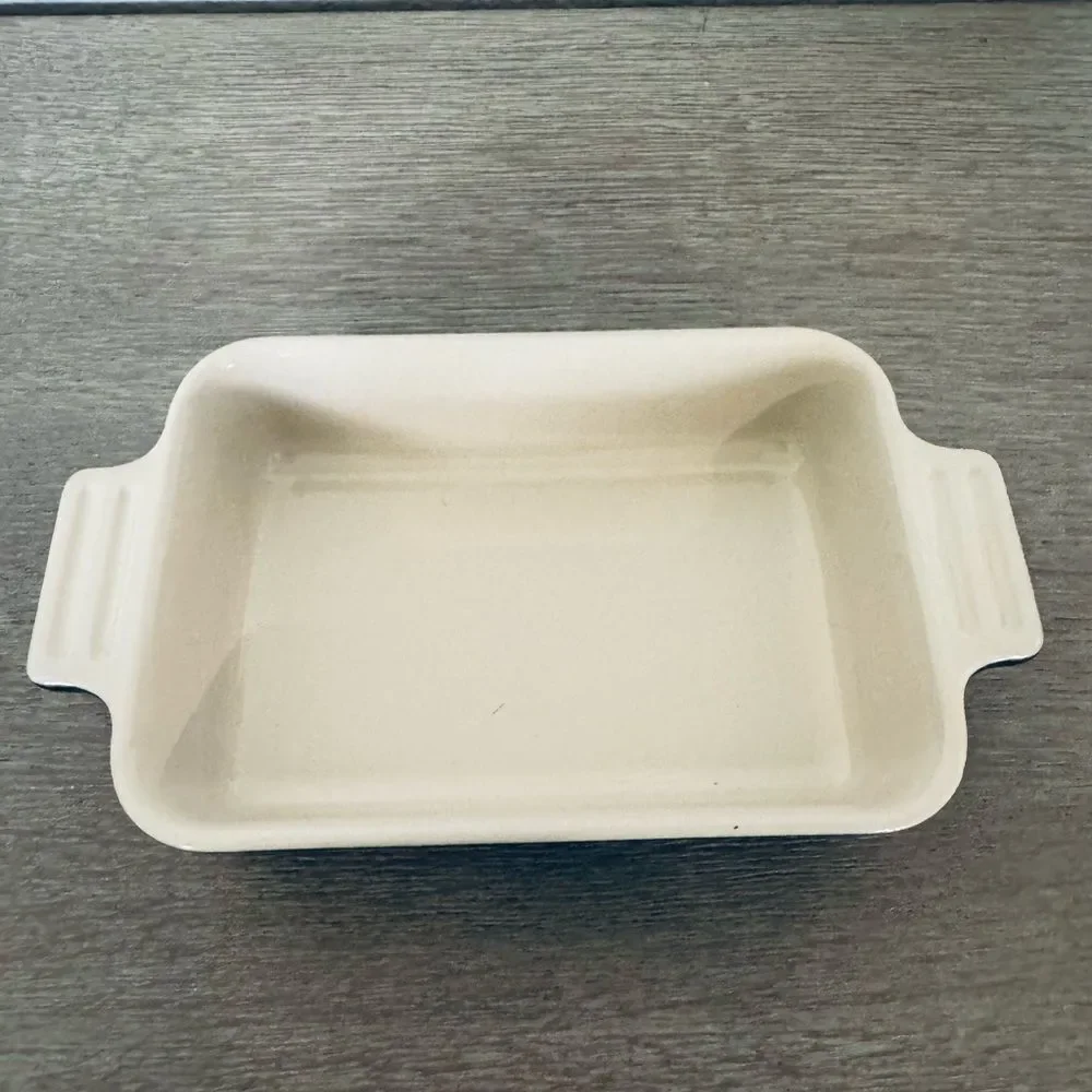 LeCreuset Black Onyx Ceramic Casserole Rectangular Baking Dish
